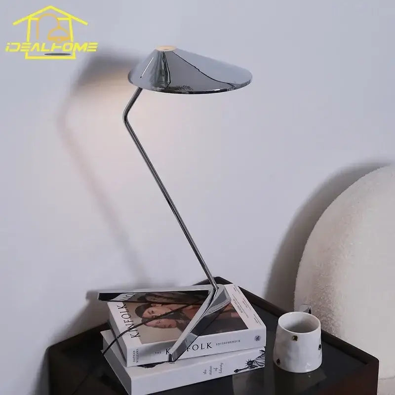 Modern industrial chrome floor lamp living room iron art decorative