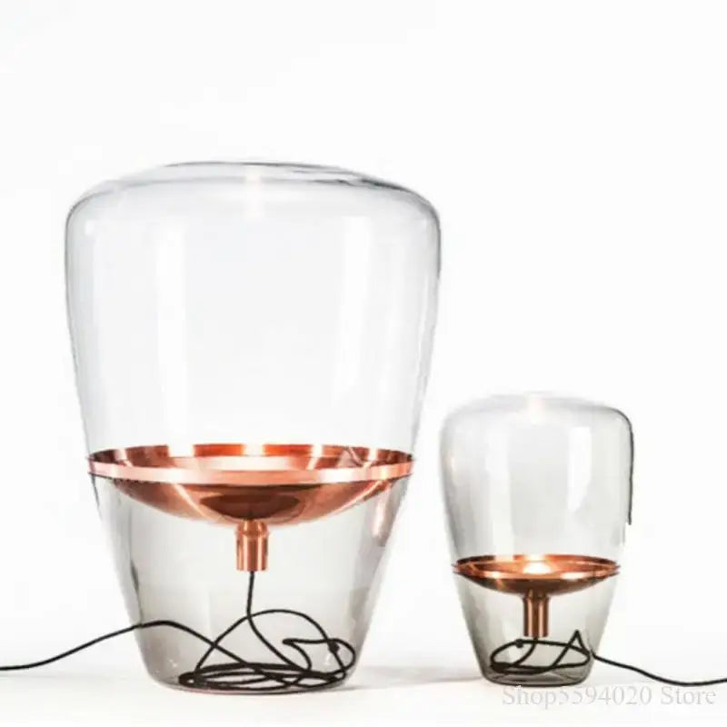 Modern industrial copper glass balloons floor lamp living room