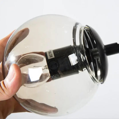 Modern industrial glass bean pendant light living room chandelier