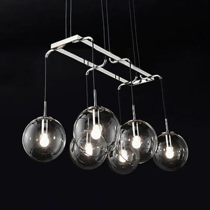 Modern industrial smoke glass island lighting kitchen pendant fixture