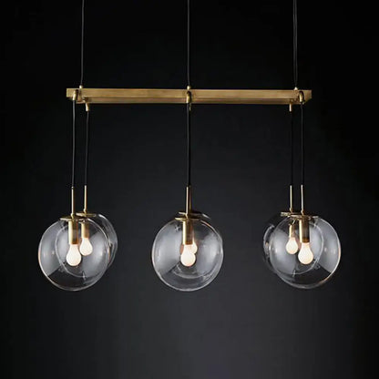 Modern industrial smoke glass island lighting kitchen pendant fixture