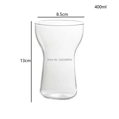 Modern insulated glass drink cup set kitchen juice tumbler