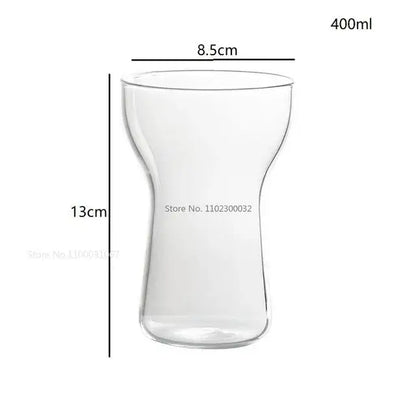 Modern insulated glass drink cup set kitchen juice tumbler