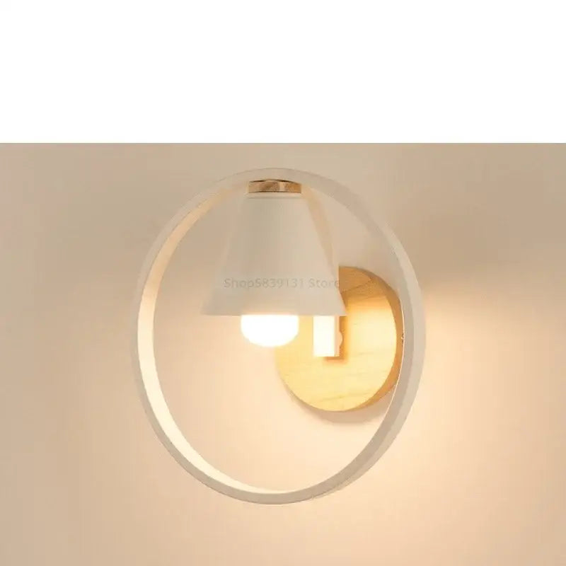 Modern iron led wall lamps with child figurine for bedroom
