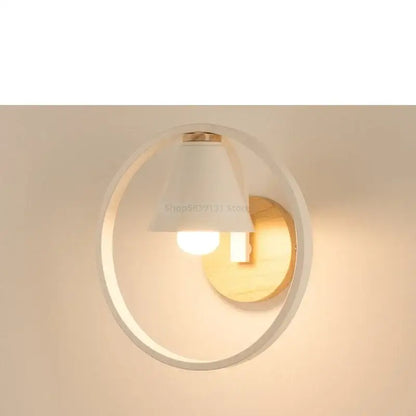 Modern iron led wall lamps with child figurine for bedroom