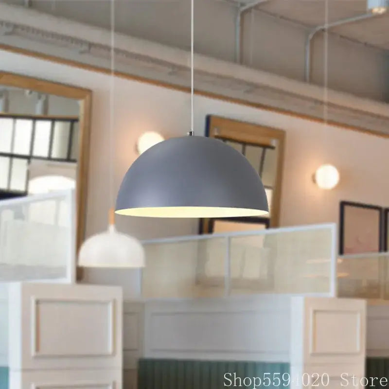 Modern iron lustre pendant lights kitchen bar hanging lamp