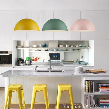 Modern iron lustre pendant lights kitchen bar hanging lamp