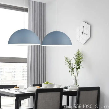 Modern iron lustre pendant lights kitchen bar hanging lamp