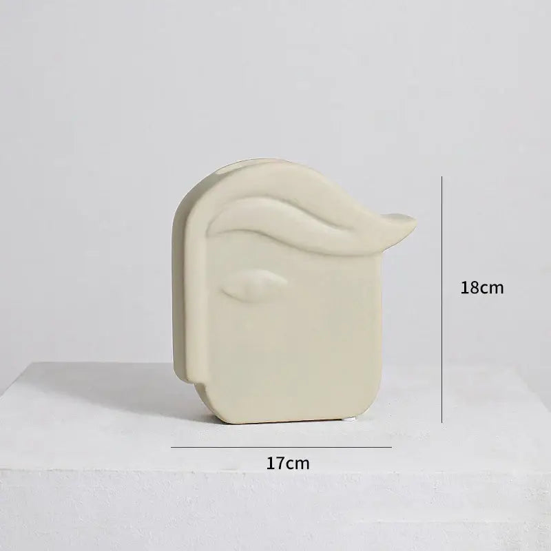 Modern irregular ceramic vase trio living room ribbed decor