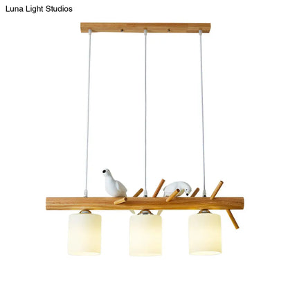 DecorBites™ Modern Island Pendant Light with Frosted Glass Lampshade for Dining Room