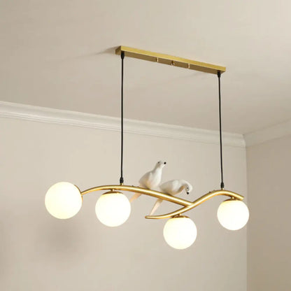 DecorBites™ Modern Island Pendant Light with Frosted Glass Lampshade for Dining Room