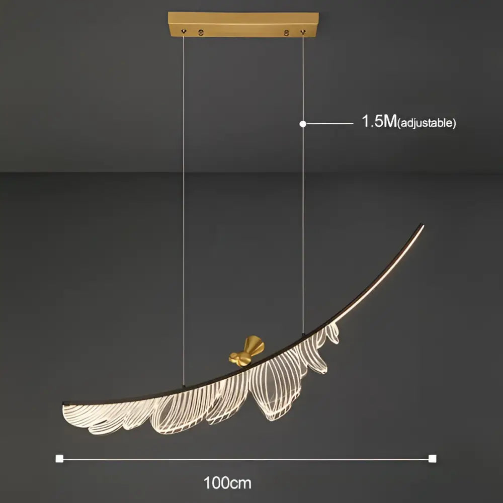Modern italian copper chandelier gold bird pendant light dining room