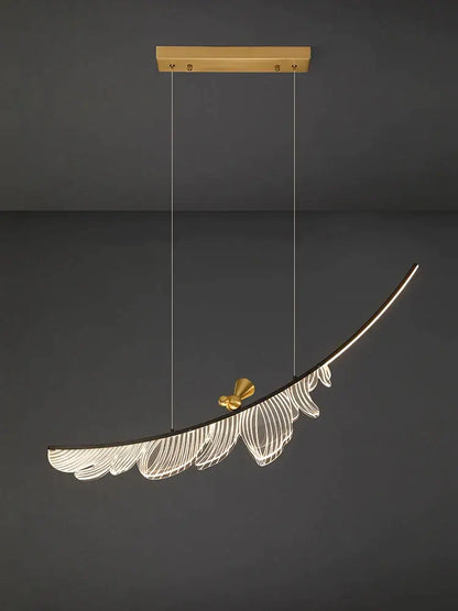 Modern italian copper chandelier gold bird pendant light dining room