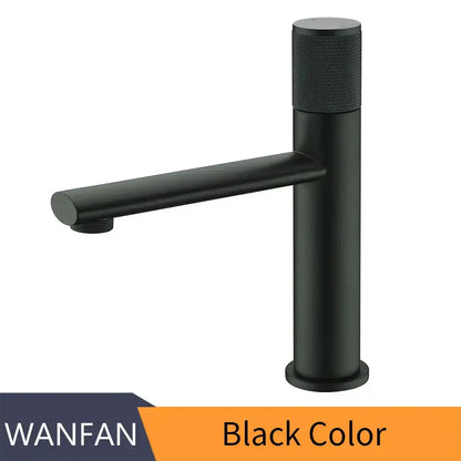 Modern knurled gold single handle bathroom faucet mixer