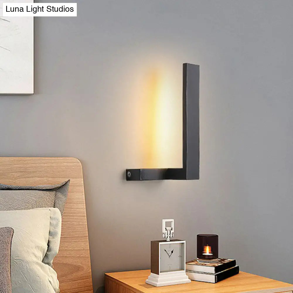 DecorBites™ Modern L-Shaped LED Wall Sconce for Living Rooms - Acrylic Simplicity