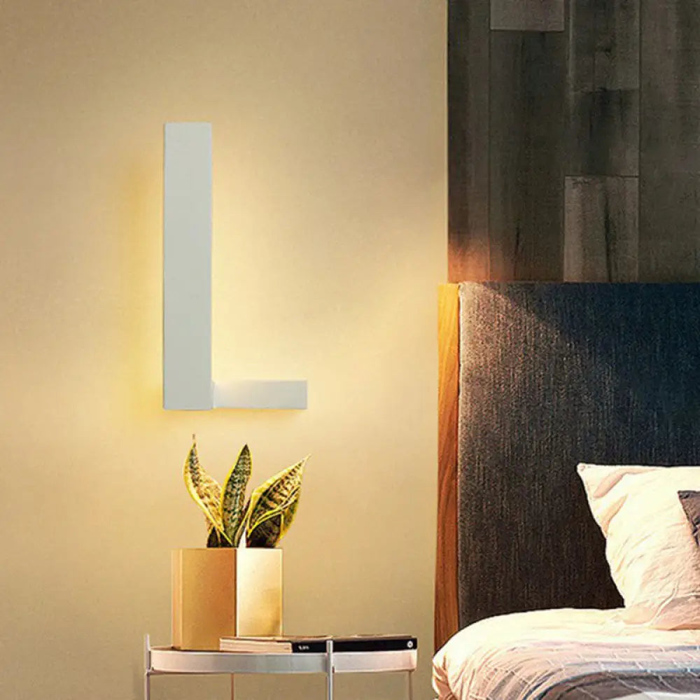 DecorBites™ Modern L-Shaped LED Wall Sconce for Living Rooms - Acrylic Simplicity