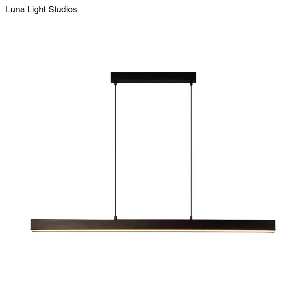 DecorBites™ Modern LED Acrylic Ceiling Light Bar in Black for Island - Width Options: 23.5"/31.5"/39