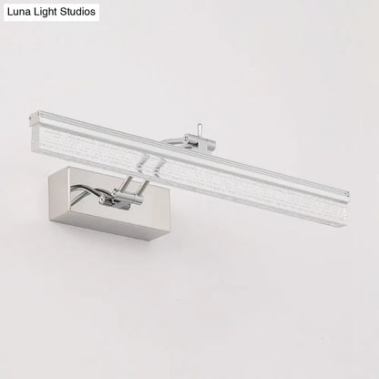 DecorBites™ Modern LED Bathroom Wall Vanity Light with Rectangle Acrylic Shade and Warm/White Light