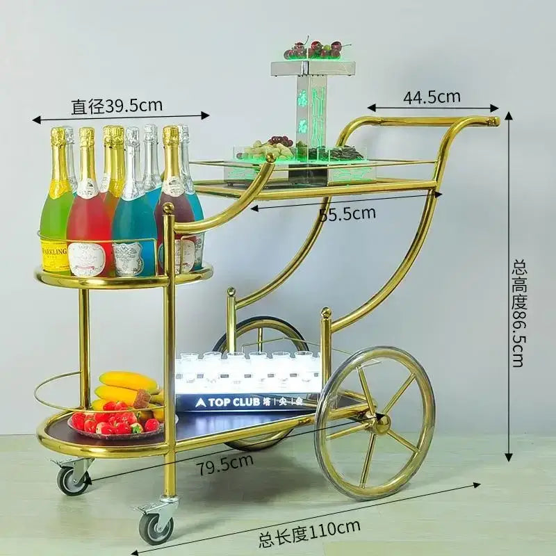 Modern led beauty salon trolley – salon storage cart