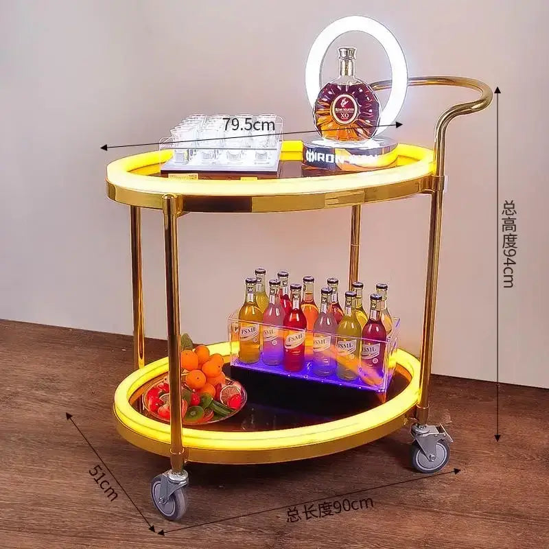 Modern led beauty salon trolley – salon storage cart