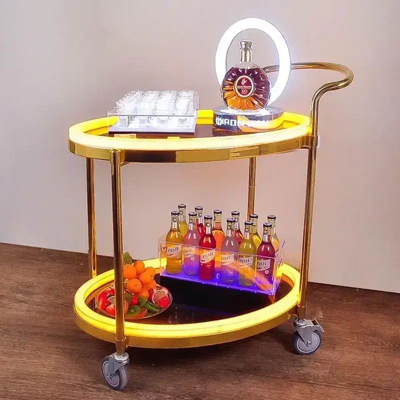 Modern led beauty salon trolley – salon storage cart