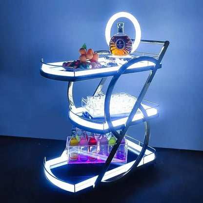 Modern led beauty salon trolley – salon storage cart