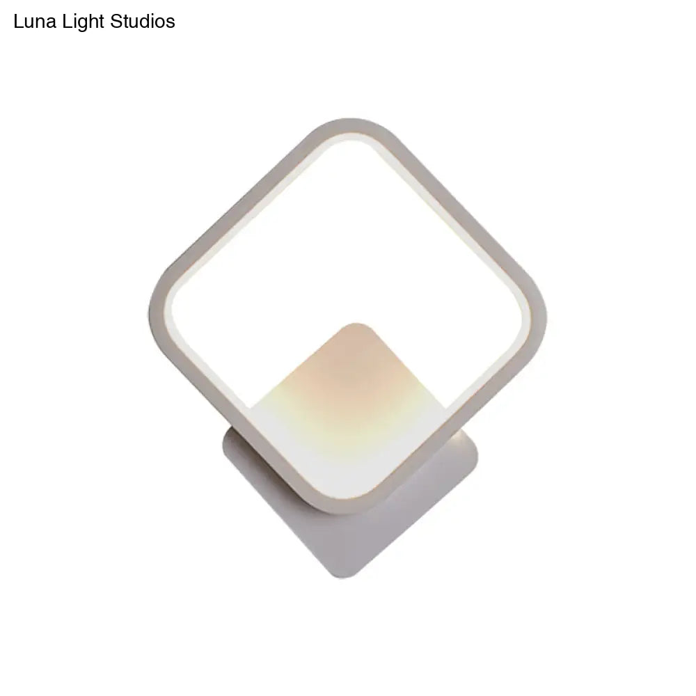 DecorBites™ Modern LED Bedside Wall Light - Aluminum Minimalistic Sconce Lighting in Black/White, 8"/10"/12.5" Dia