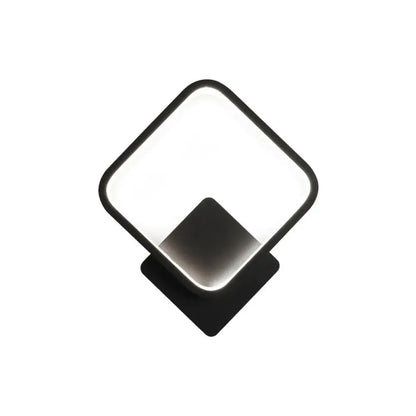 DecorBites™ Modern LED Bedside Wall Light - Aluminum Minimalistic Sconce Lighting in Black/White, 8"/10"/12.5" Dia