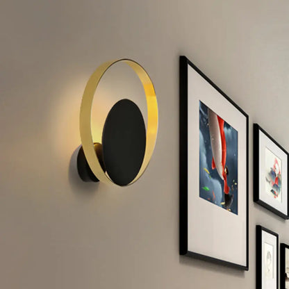 DecorBites™ Modern LED Brass Wall Sconce Light for Bedroom - Loop Metallic Wall Lighting Idea