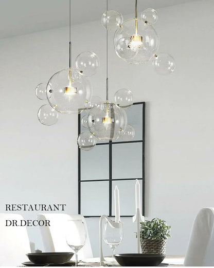 DecorBites™ Modern LED Bubble Ball Chandelier