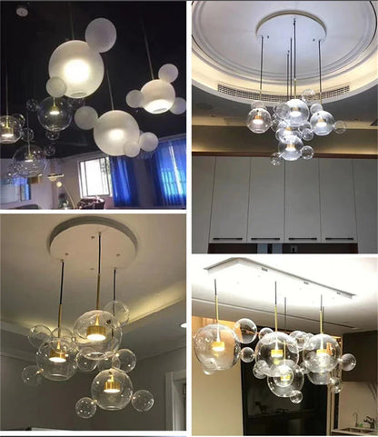 DecorBites™ Modern LED Bubble Chandelier for Home