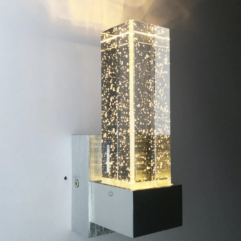 Modern LED Bubble Lamp with Crystal Design for Elegant Wall Lighting