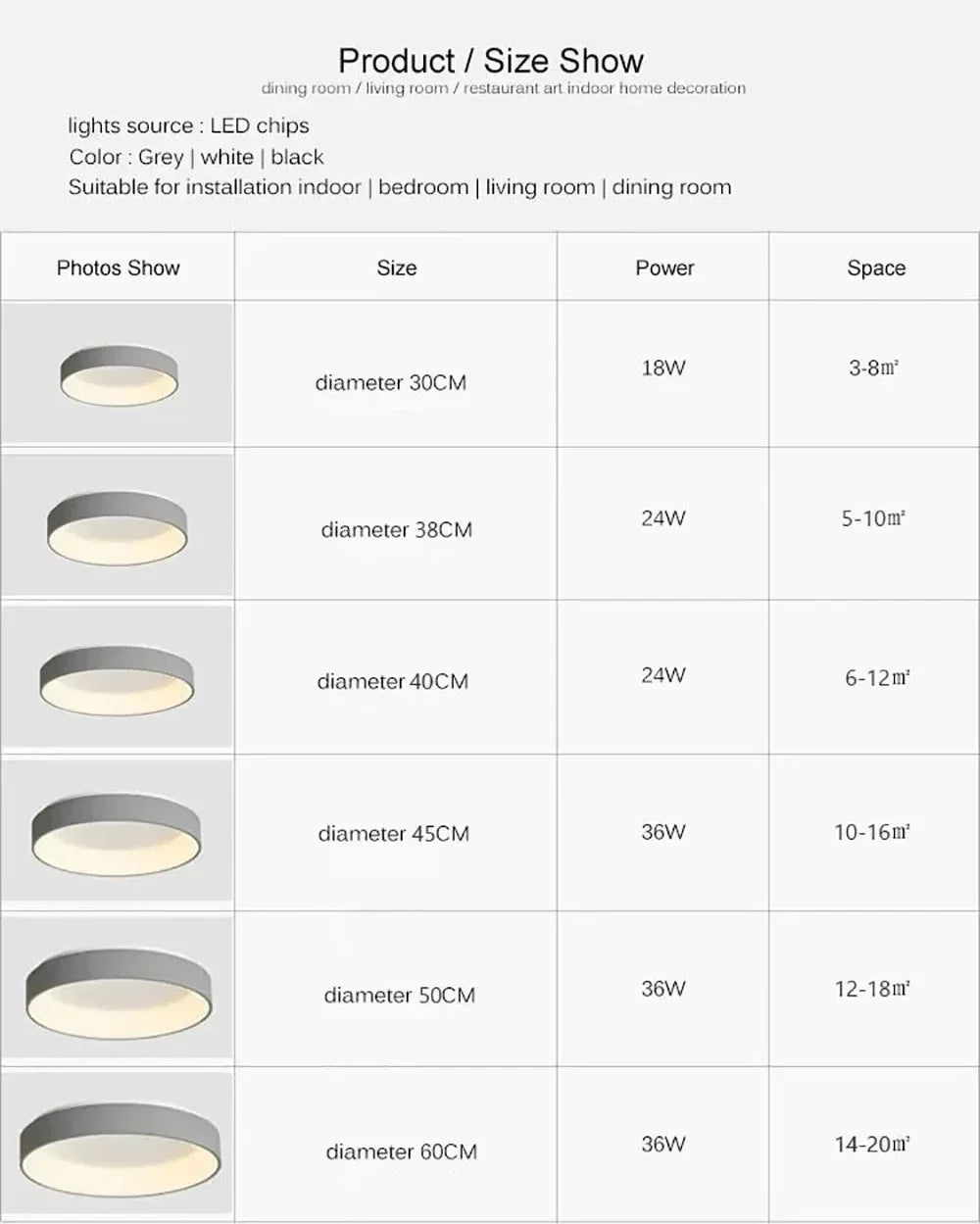 DecorBites™ Modern LED Ceiling Light for Home - Indoor Lighting