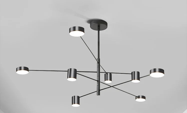 DecorBites™ Modern LED Chandelier - Gold Black - Living Room - Bedroom