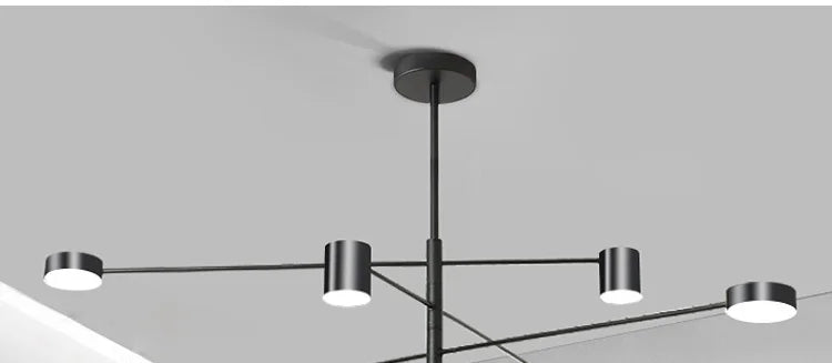 DecorBites™ Modern LED Chandelier - Gold Black - Living Room - Bedroom