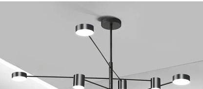 DecorBites™ Modern LED Chandelier - Gold Black - Living Room - Bedroom