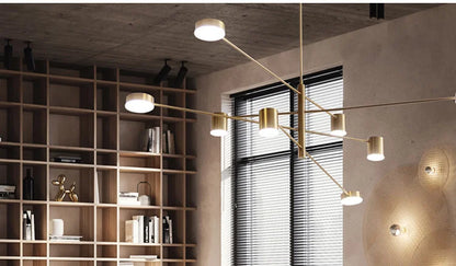 DecorBites™ Modern LED Chandelier - Gold Black - Living Room - Bedroom