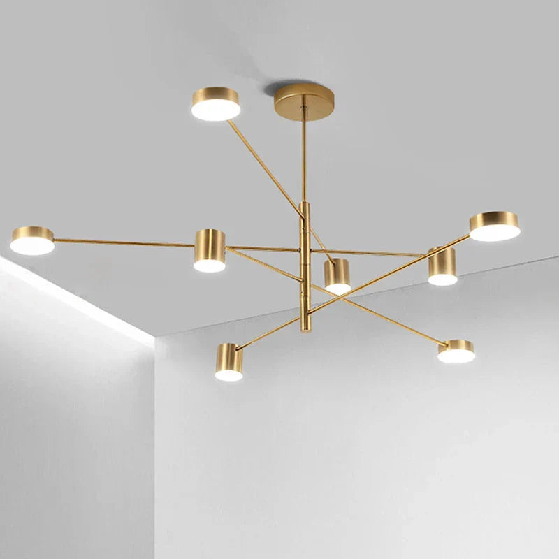 DecorBites™ Modern LED Chandelier - Gold Black - Living Room - Bedroom