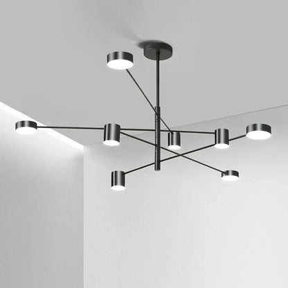 DecorBites™ Modern LED Chandelier - Gold Black - Living Room - Bedroom