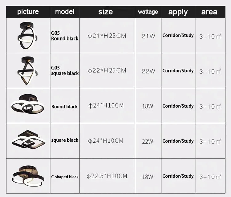 DecorBites™ Modern LED Chandelier Light for Home
