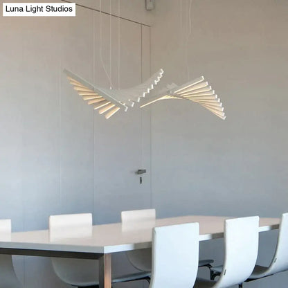 DecorBites™ Modern LED Chandelier Lighting Nordic Loft Black White Hanging Pendant Light