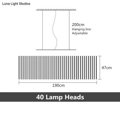 DecorBites™ Modern LED Chandelier Lighting Nordic Loft Black White Hanging Pendant Light