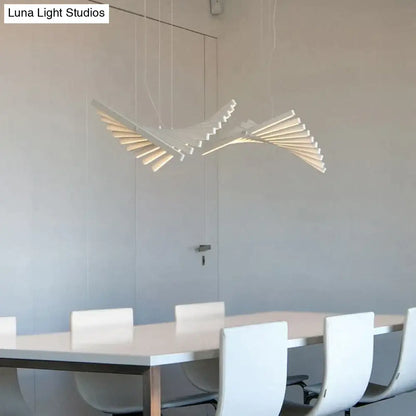 DecorBites™ Modern LED Chandelier Lighting Nordic Loft Black White Hanging Pendant Light