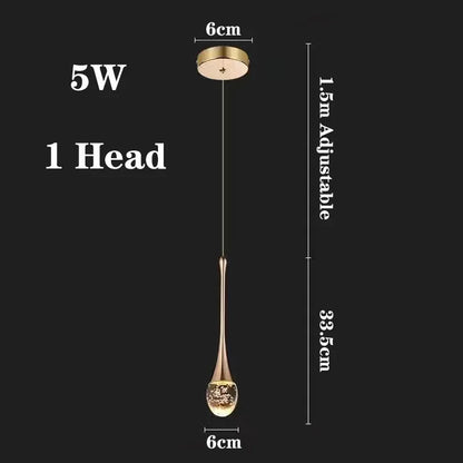 DecorBites™ Modern LED Crystal Chandelier for Home Decor