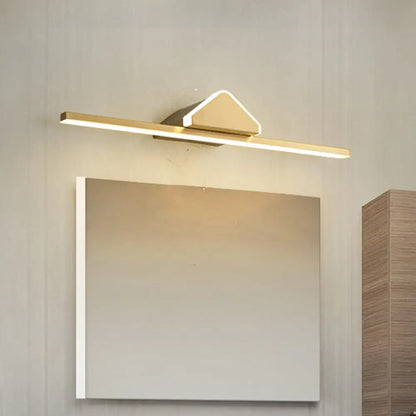 DecorBites™ Modern LED Gold Wall Sconce with Prismatic Arm - Bar Metallic Vanity Light