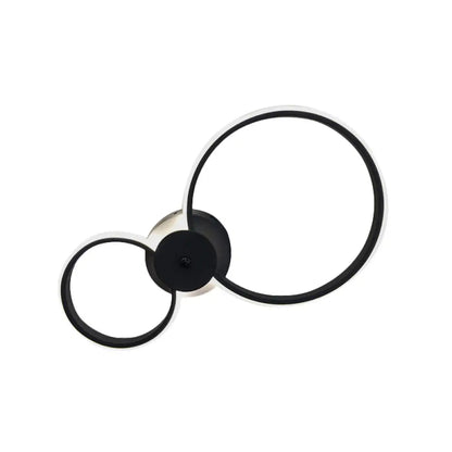DecorBites™ Modern LED Hoop Wall Lamp with Acrylic Lighting - Black/White, 2/3 Lights in Warm/White/Second Gear