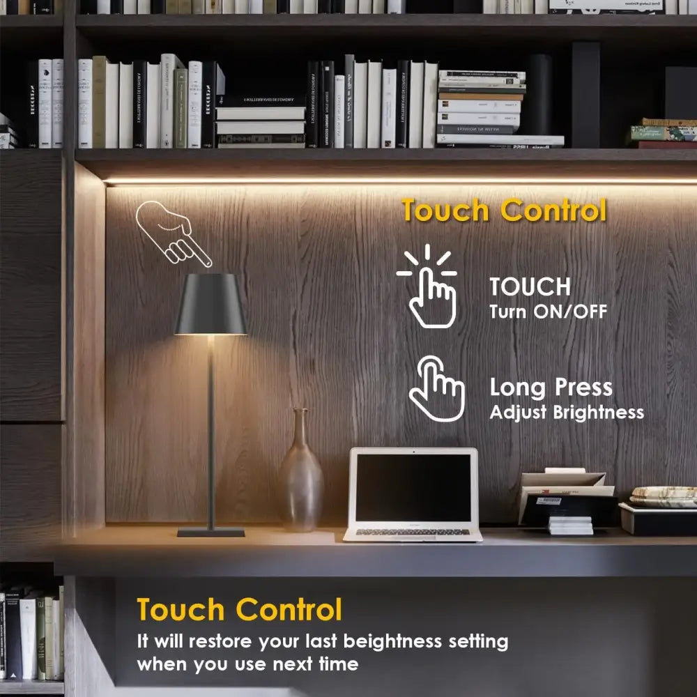 Modern led mosaic table lamp with wireless charger bedroom light