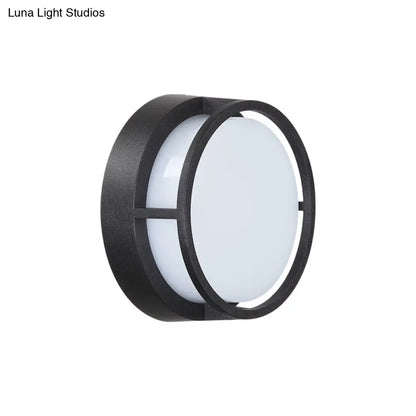 DecorBites™ Modern LED Outdoor Wall Sconce in Black Plastic - Stylish & Durable Lighting