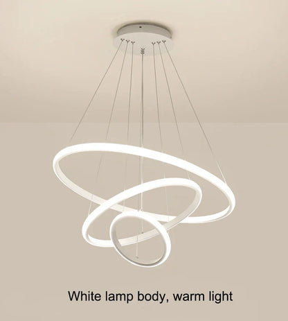 DecorBites™ Modern LED Pendant Lamp in Black