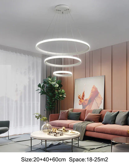 DecorBites™ Modern LED Pendant Lamp in Black